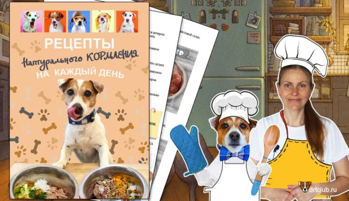 Книга рецептов натурального питания собаки